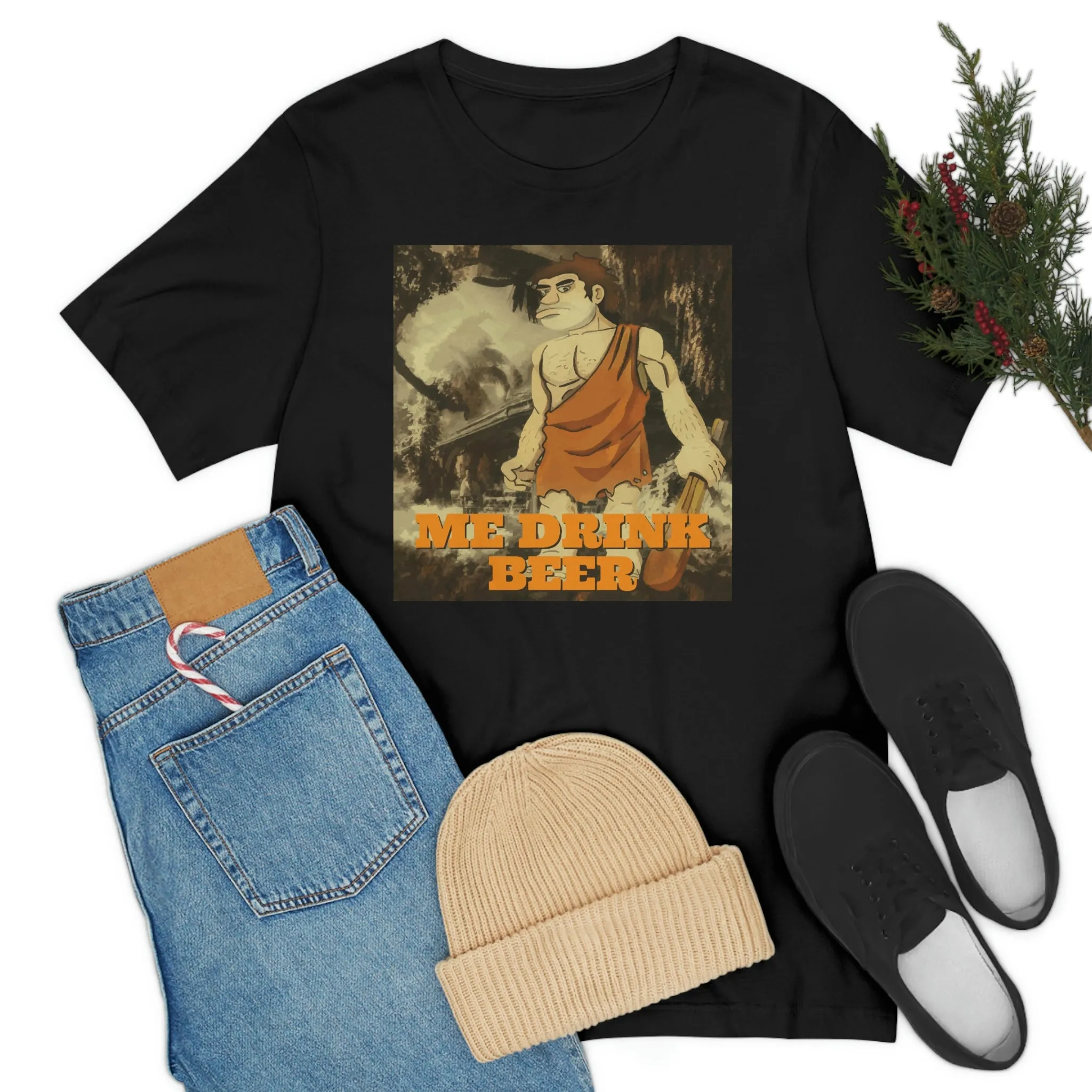 Me Drink Beer Short Sleeve Tee