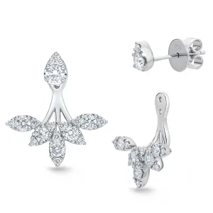 Memoire Vintage Petal Jackets with Diamond Stud