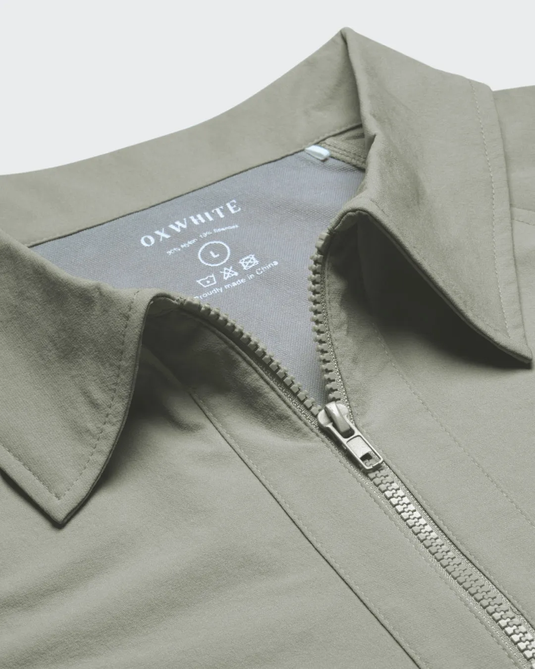 Men Oversized Nylon Polo Tee