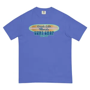 Mens Premium Ring Spun Good Life Surf Shop Beach T-Shirt