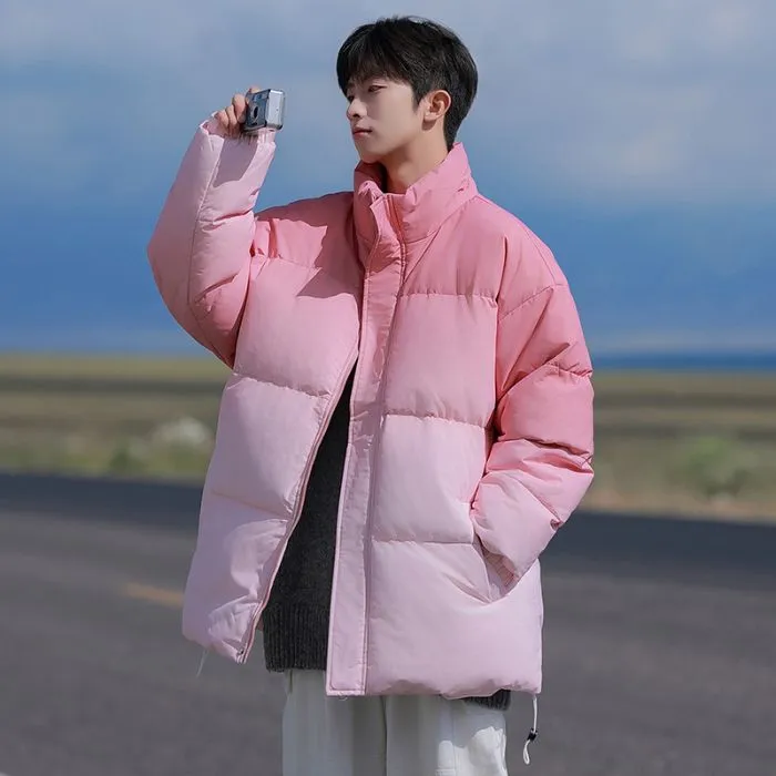 Men's Relaxed-Fit Water-Resistant Zip-Up Puffer Jacket
