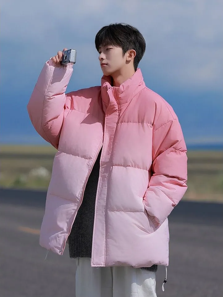 Men's Relaxed-Fit Water-Resistant Zip-Up Puffer Jacket