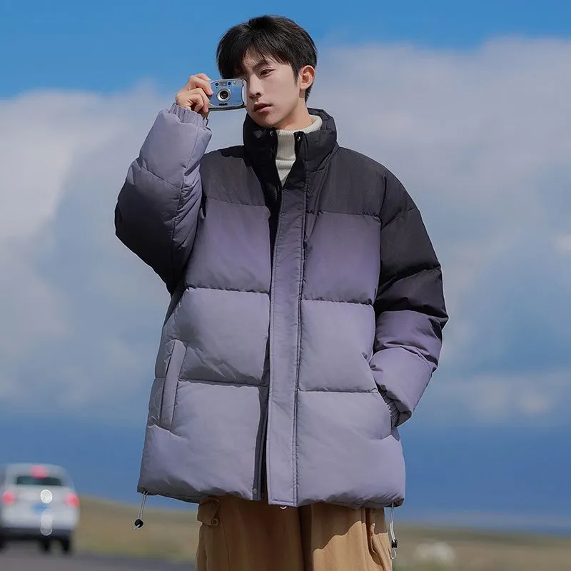Men's Relaxed-Fit Water-Resistant Zip-Up Puffer Jacket