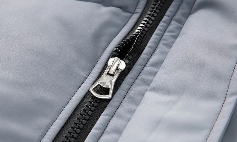 Men's Relaxed-Fit Water-Resistant Zip-Up Puffer Jacket