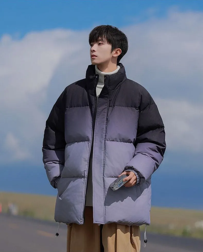 Men's Relaxed-Fit Water-Resistant Zip-Up Puffer Jacket