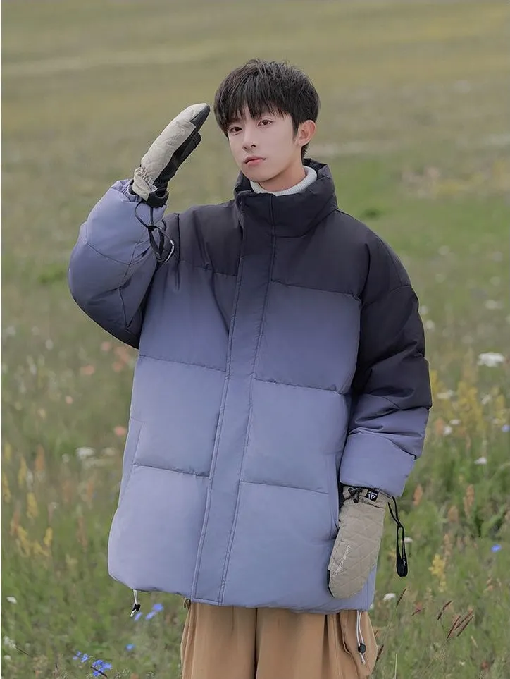 Men's Relaxed-Fit Water-Resistant Zip-Up Puffer Jacket