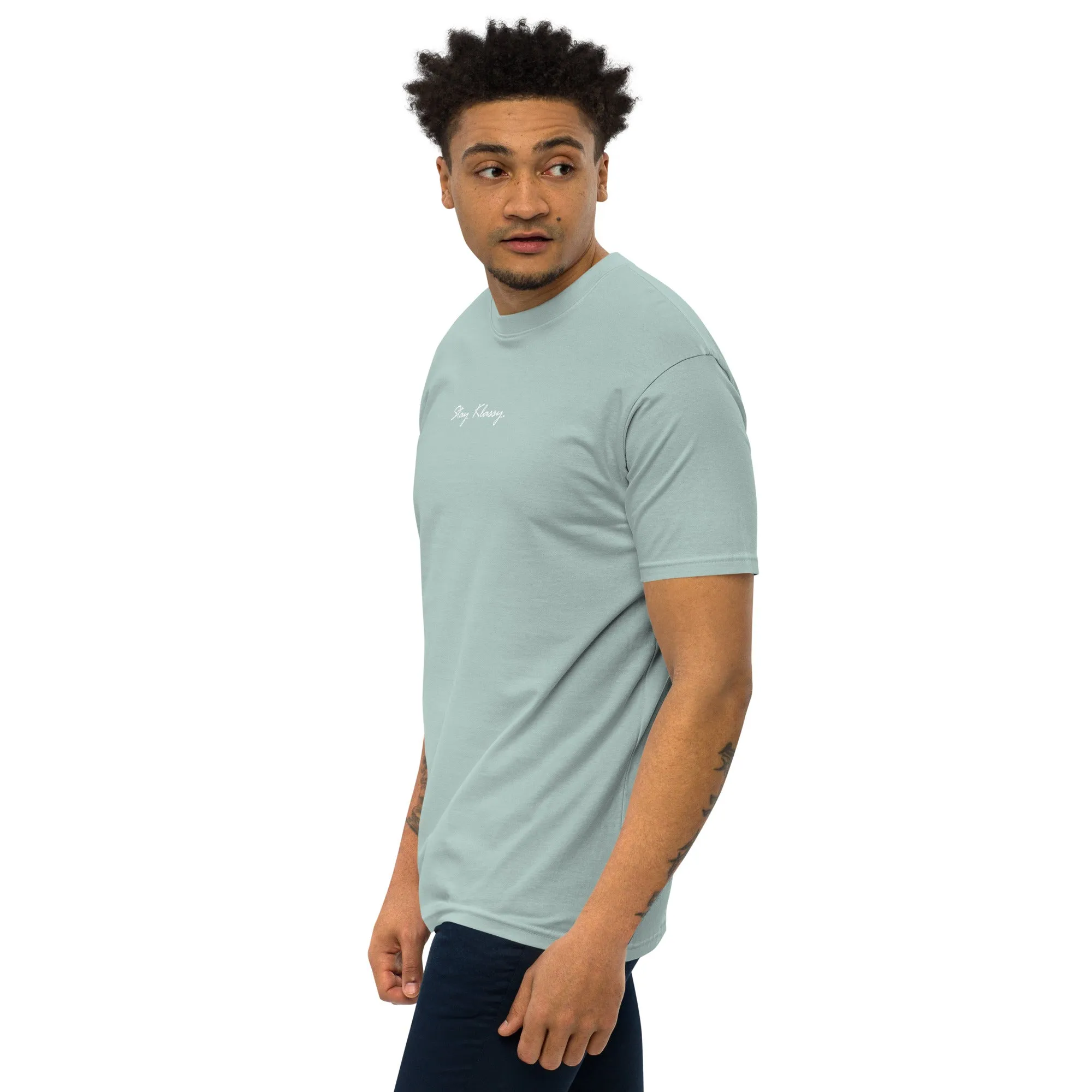 Men’s 'Stay Klassy' premium heavyweight tee