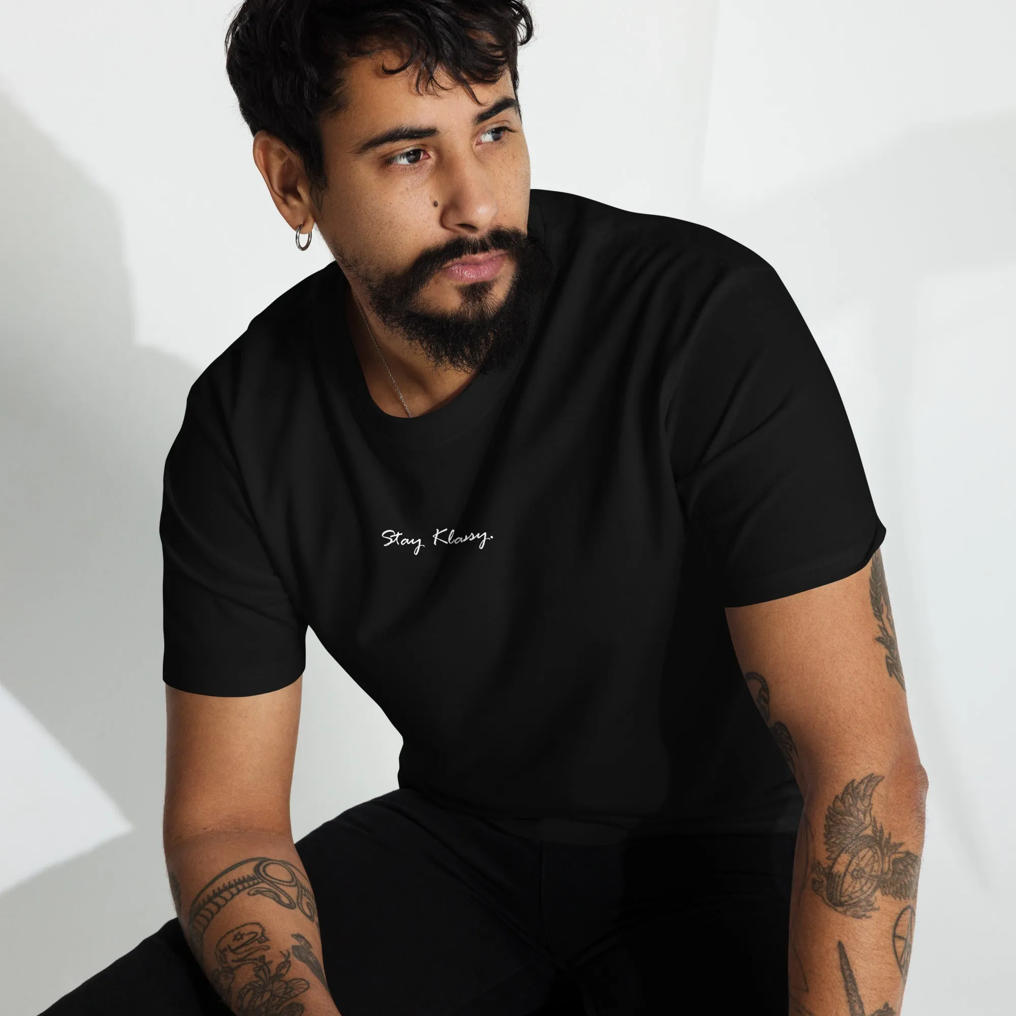 Men’s 'Stay Klassy' premium heavyweight tee