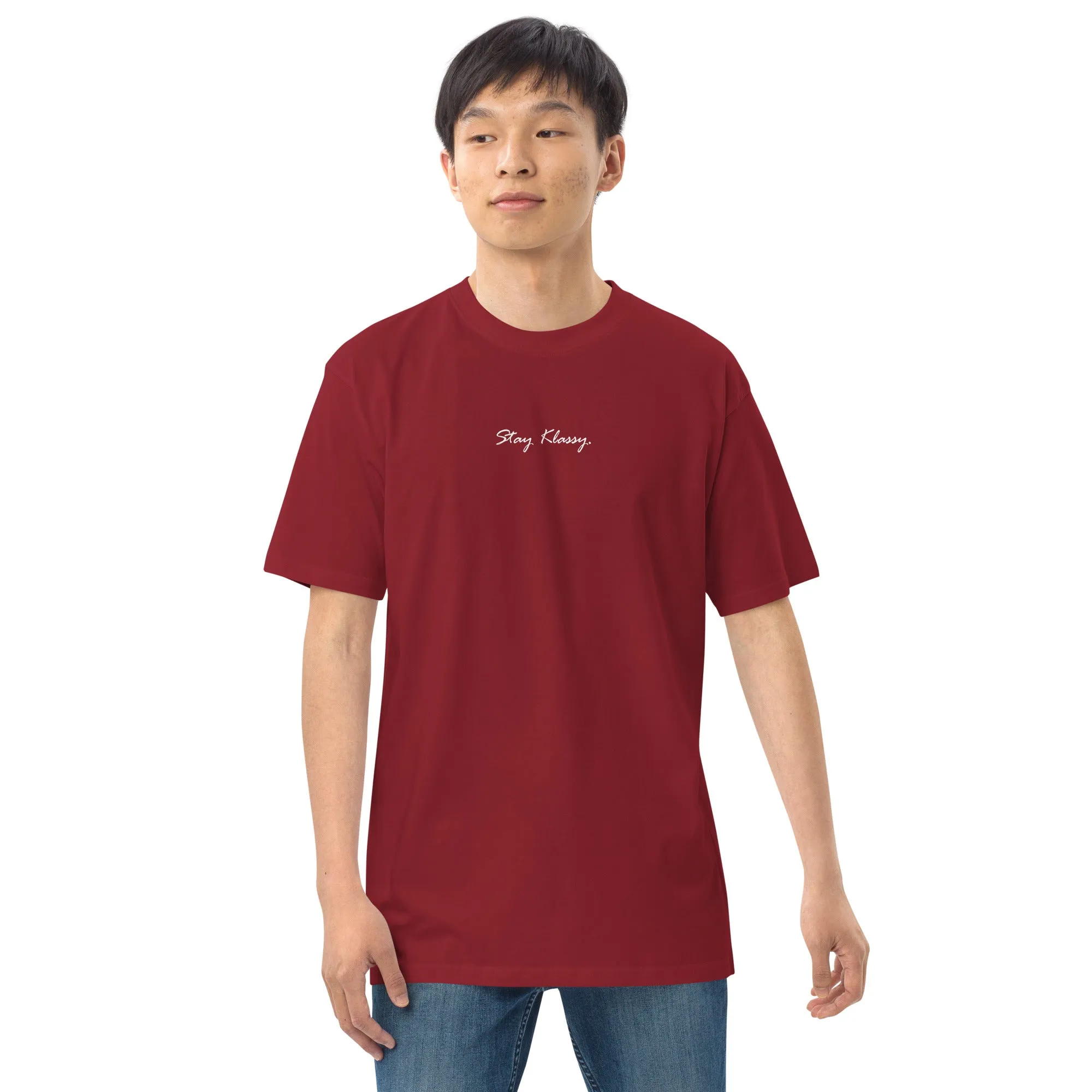 Men’s 'Stay Klassy' premium heavyweight tee