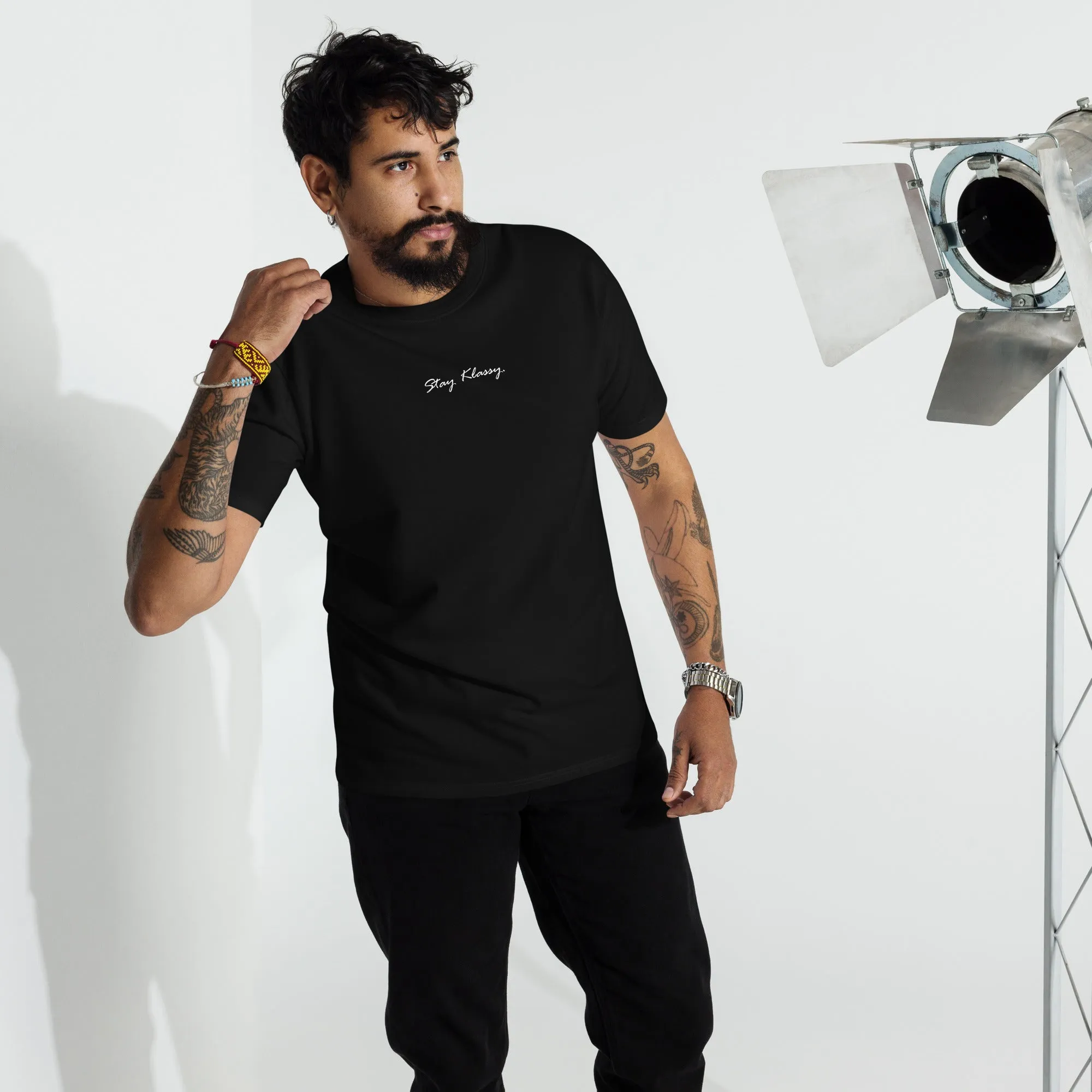 Men’s 'Stay Klassy' premium heavyweight tee