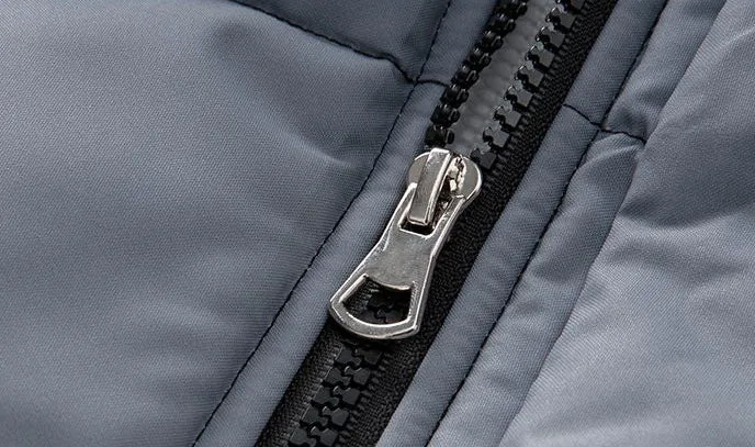 Men's Thickened Quilted Puffer Jacket Easy-to-clean and Windproof