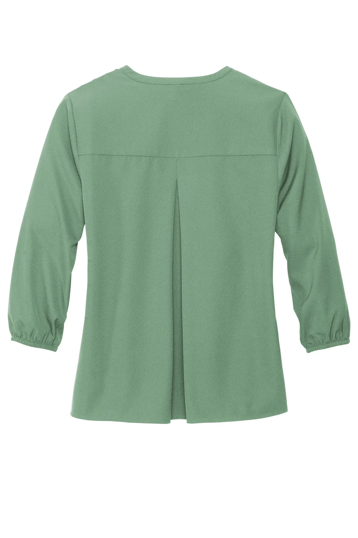 Mercer Mettle Women's Stretch Crepe 3/4-Sleeve Blouse MM2011 Sage
