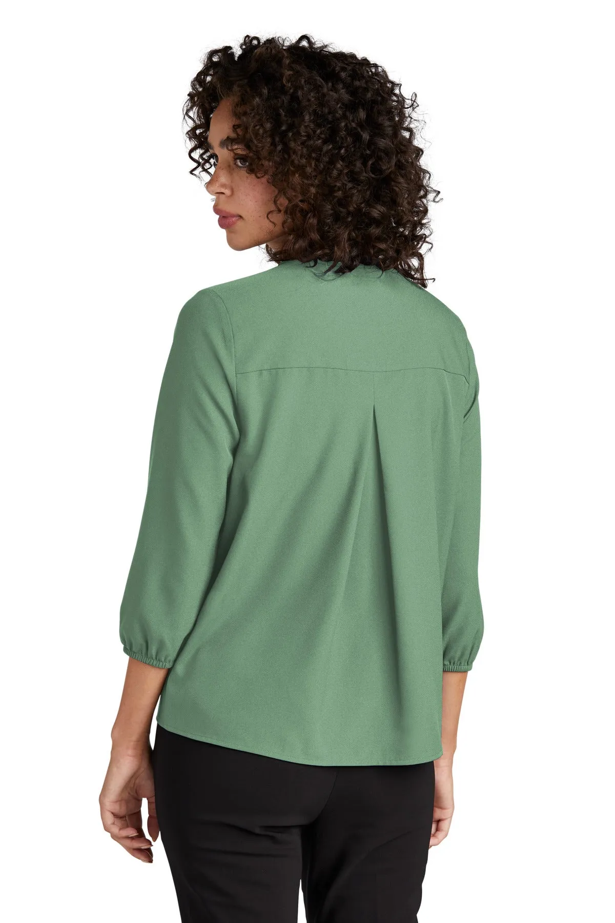 Mercer Mettle Women's Stretch Crepe 3/4-Sleeve Blouse MM2011 Sage