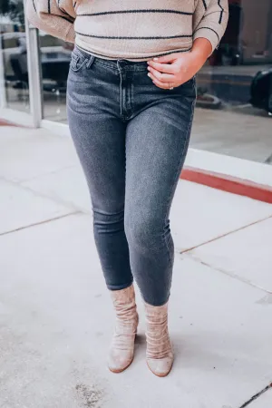 Micah Mid-Rise Jeans - Light Grey