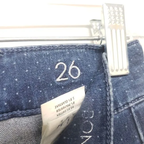 MiH Jeans Bonn Polka Dotted High Rise Skinny Jeans Size 26