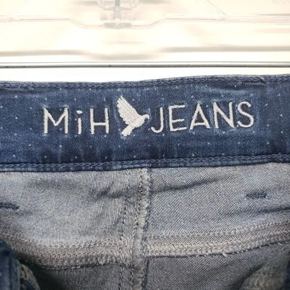 MiH Jeans Bonn Polka Dotted High Rise Skinny Jeans Size 26