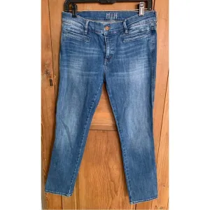 MIH The Paris mid rise cropped slim leg denim jeans