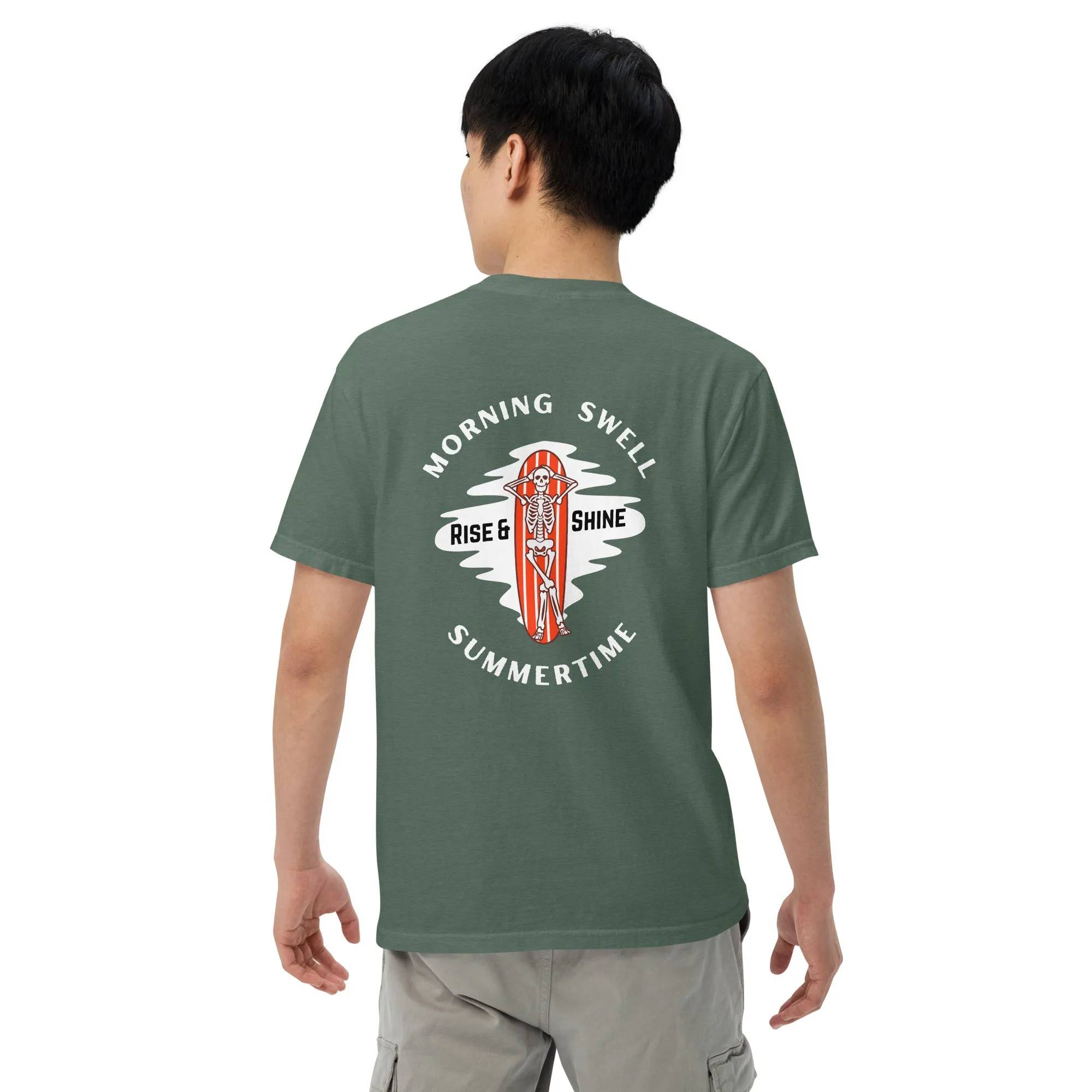 Morning Swell men's garment-dyed heavyweight t-shirt