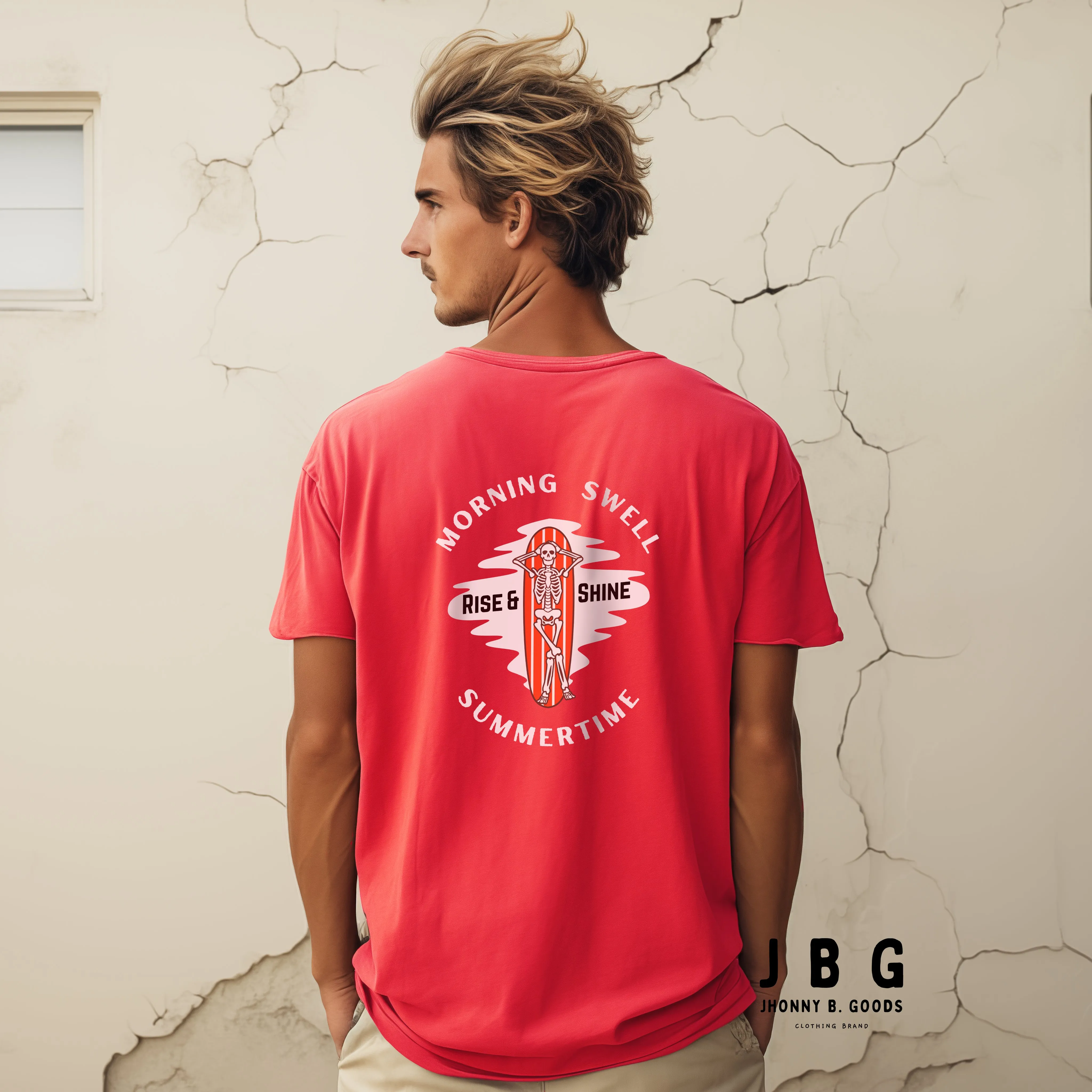 Morning Swell men's garment-dyed heavyweight t-shirt