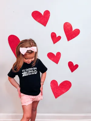 My Valentine Is A Hero © Toddler Tee (Thin Silver Line)