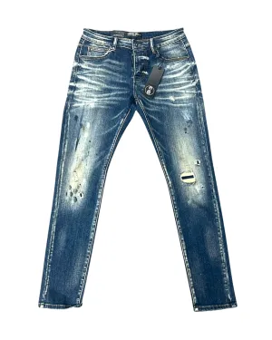 Navy Blue Wash Skinny Jeans