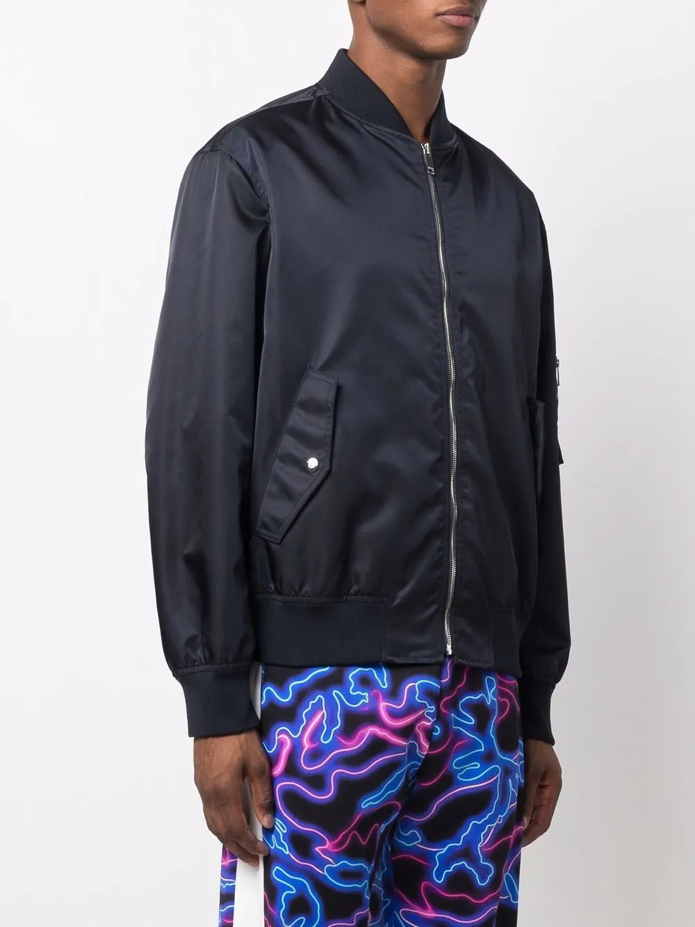 Neon Universe bomber jacket