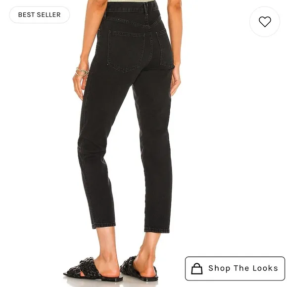 NEW Free People Stove Pipe High-Rise Black Jeans