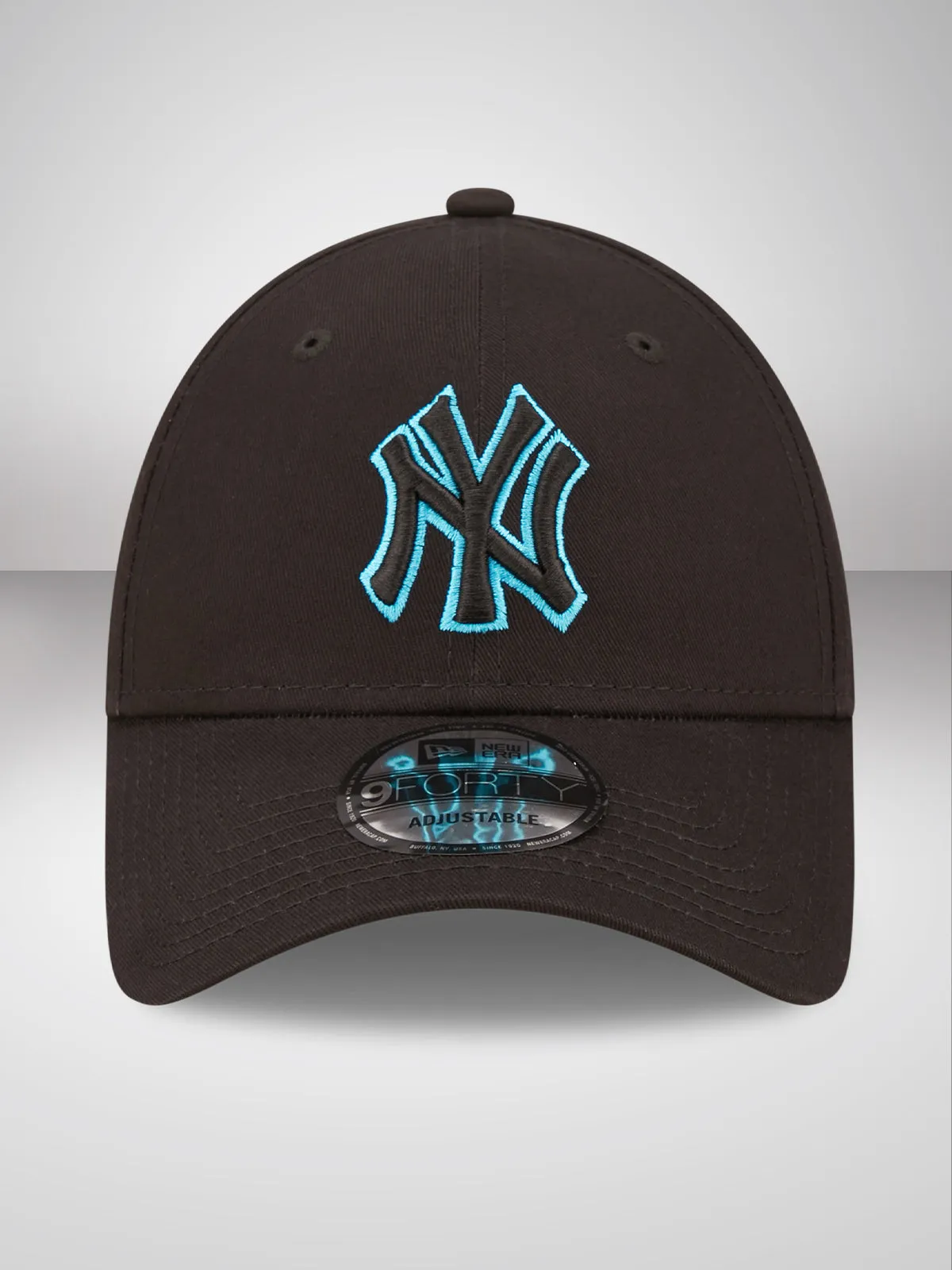 New York Yankees Neon Outline Black 9FORTY Adjustable Cap