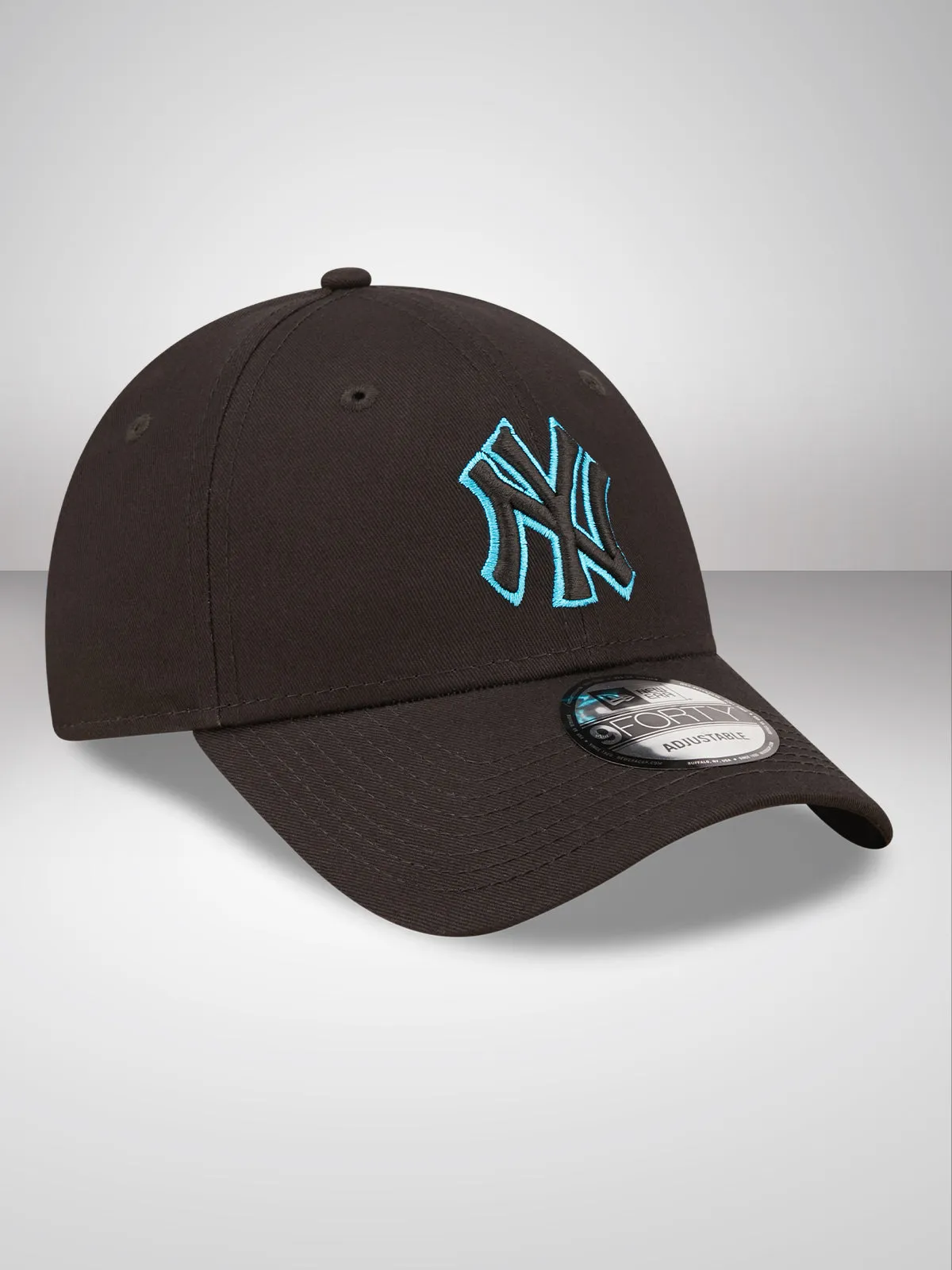 New York Yankees Neon Outline Black 9FORTY Adjustable Cap