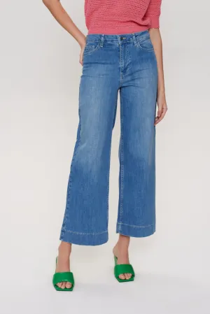 NUPARIS JEANS CROPPED - LIGHT BLUE - Light Blue Denim