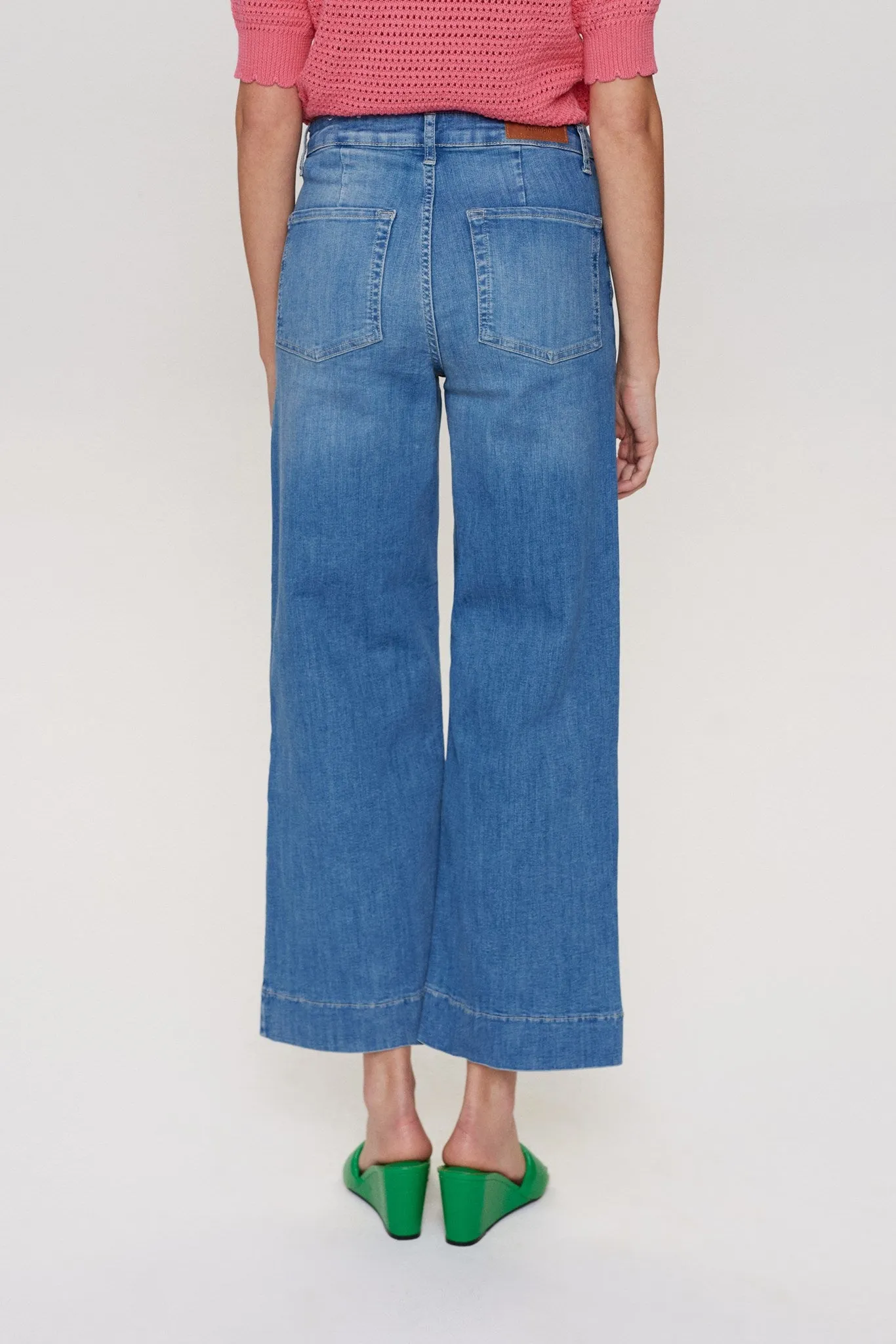 NUPARIS JEANS CROPPED - LIGHT BLUE - Light Blue Denim