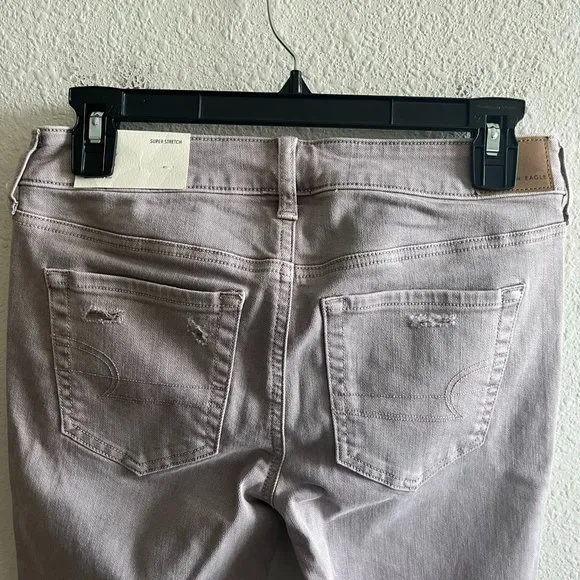 NWT American Eagle Women's Super Stretch Light Pink Jeggings Denim Size 2