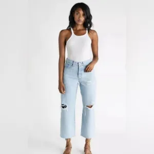 NWT ETICA DEVON WIDE LEG JEANS IN MOJAVE RIVER SIZE 26