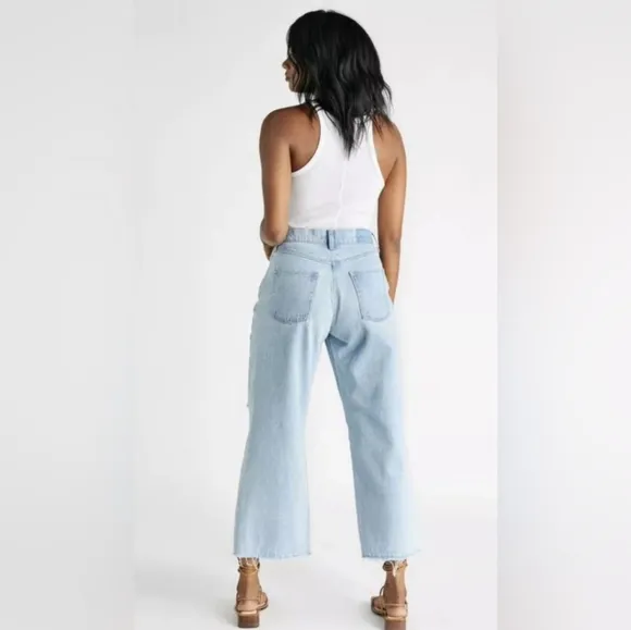NWT ETICA DEVON WIDE LEG JEANS IN MOJAVE RIVER SIZE 26