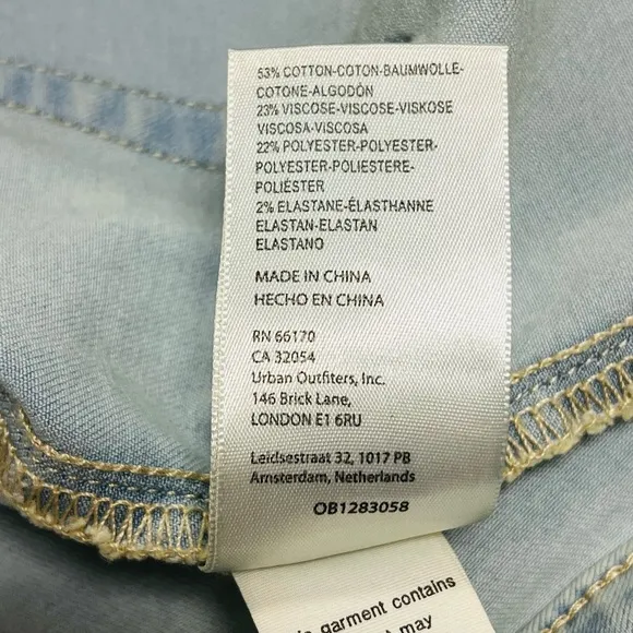 NWT Free People Youthquake Cropped Flare Jeans in Bleach Out Blue Size 32(14)