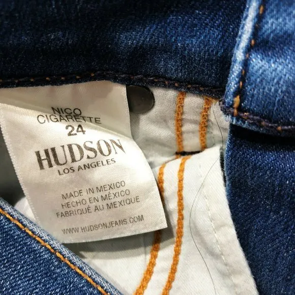 NWT Hudson Nico Cigarette Straight Ankle Jeans
