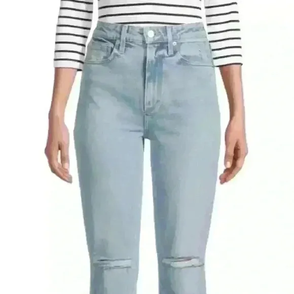 NWT Le Jean Lara Voyage High-Rise Slim Jean