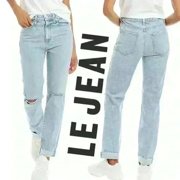 NWT Le Jean Lara Voyage High-Rise Slim Jean