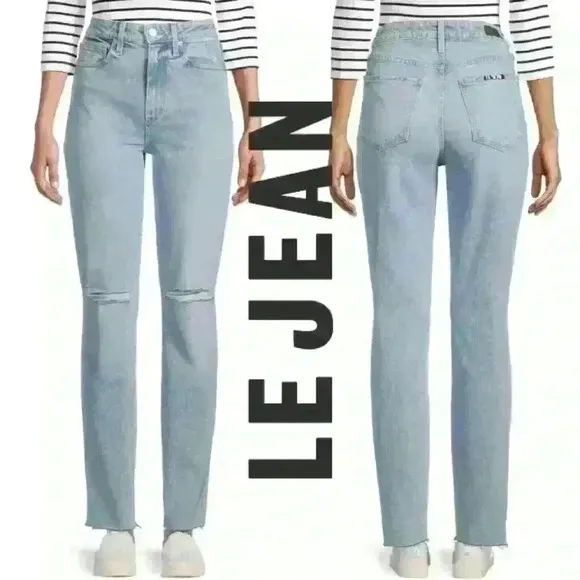 NWT Le Jean Lara Voyage High-Rise Slim Jean