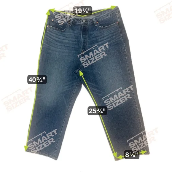 NWT Levi's Premium Ribcage Straight Leg Ankle Jeans Women’s 18W Button Fly Denim