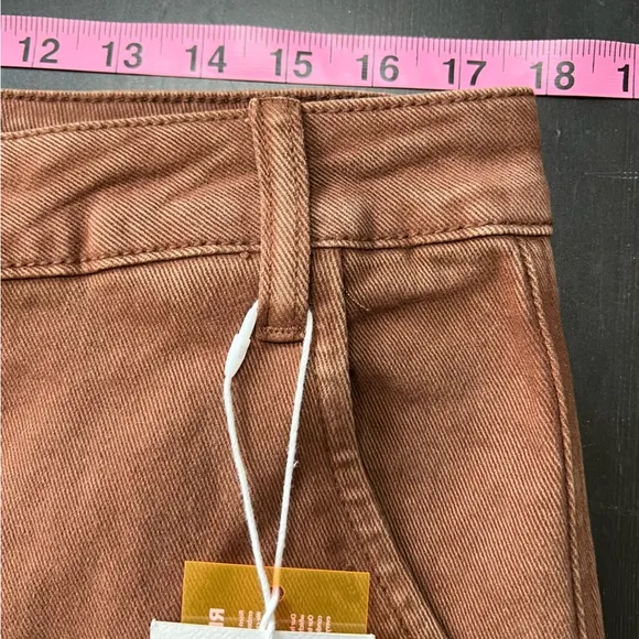 NWT Risen Espresso High Rise, Wide Leg Cargo Jeans Size 1XL/16W