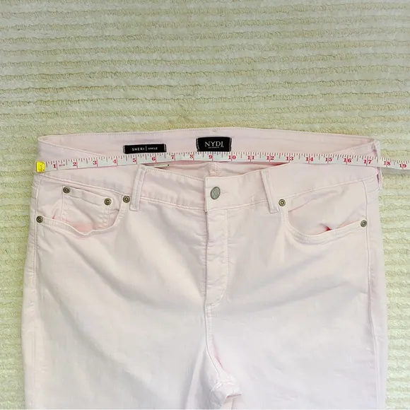NYDJ pink Sheri ankle jeans PETITE