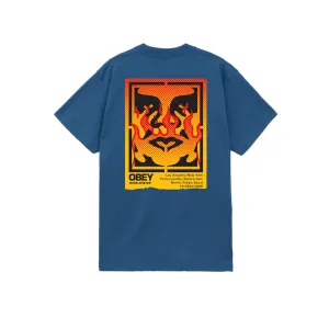 Obey icon stencil flame Classic tee