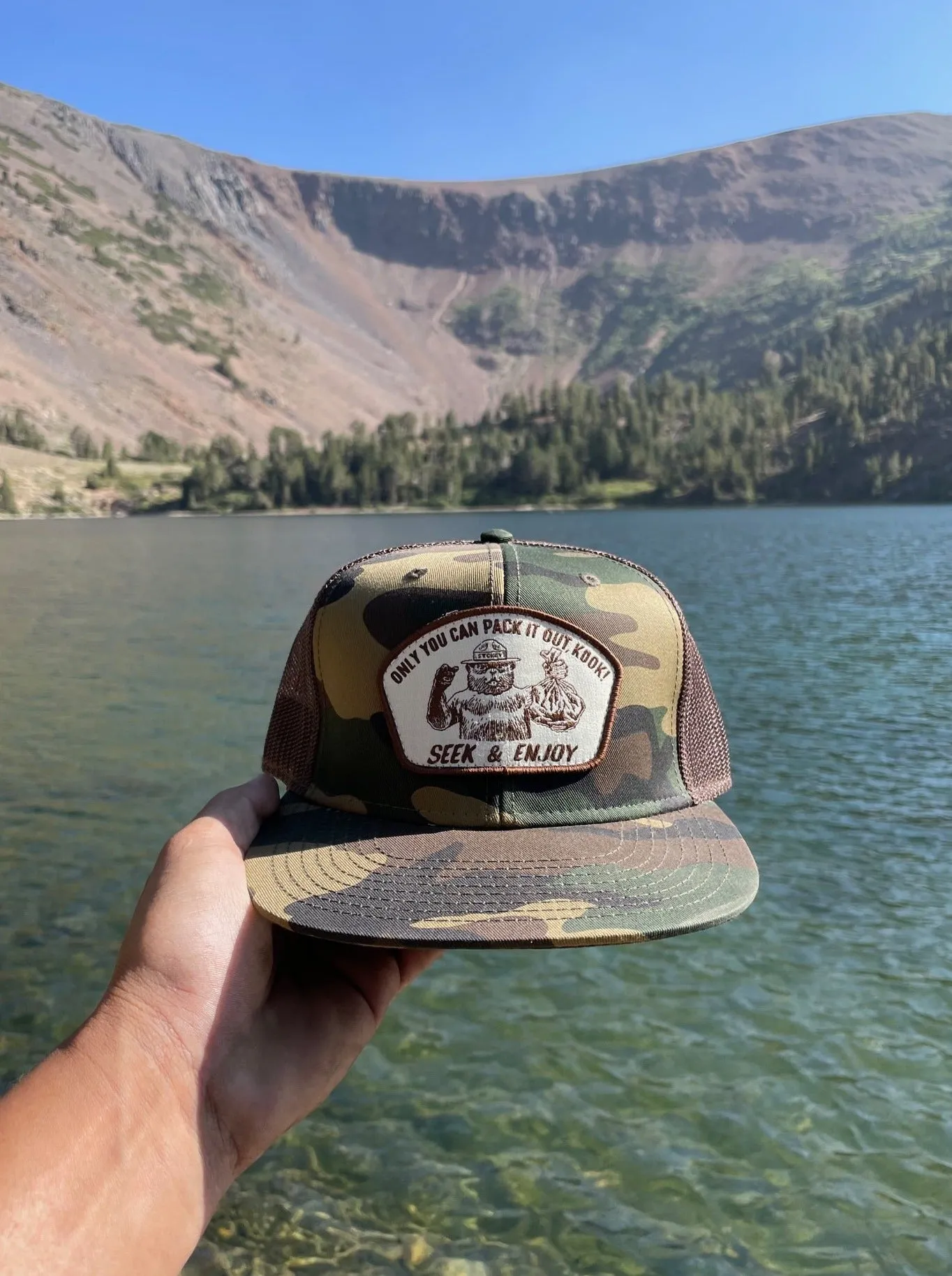 PACK IT OUT "PC" MESH BACK | BROWN CAMO