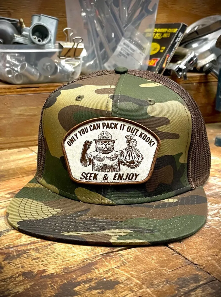 PACK IT OUT "PC" MESH BACK | BROWN CAMO