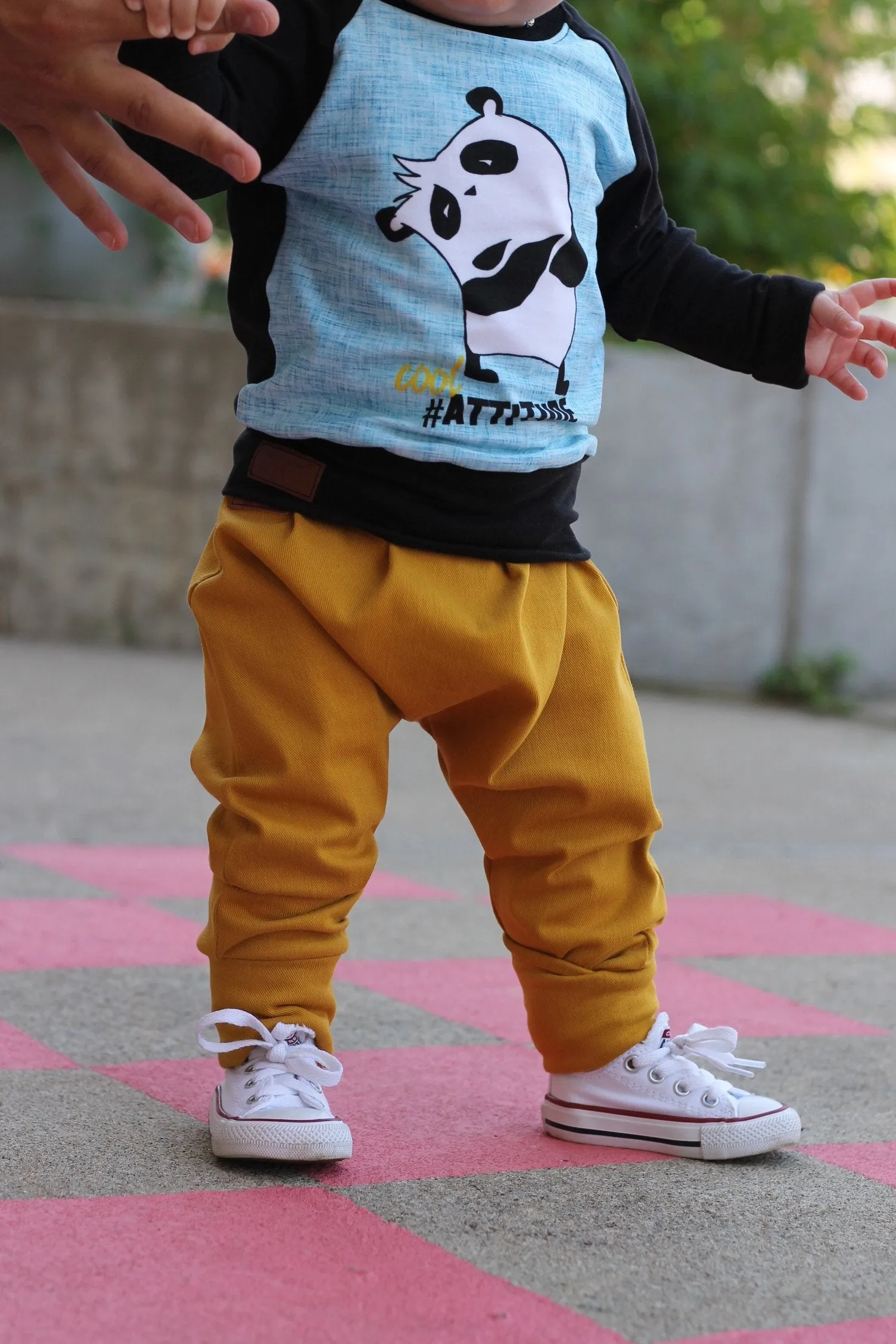 Pantalon évolutif Jeans twill jaune moutarde