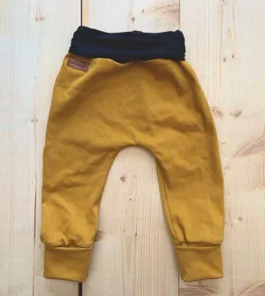 Pantalon évolutif Jeans twill jaune moutarde