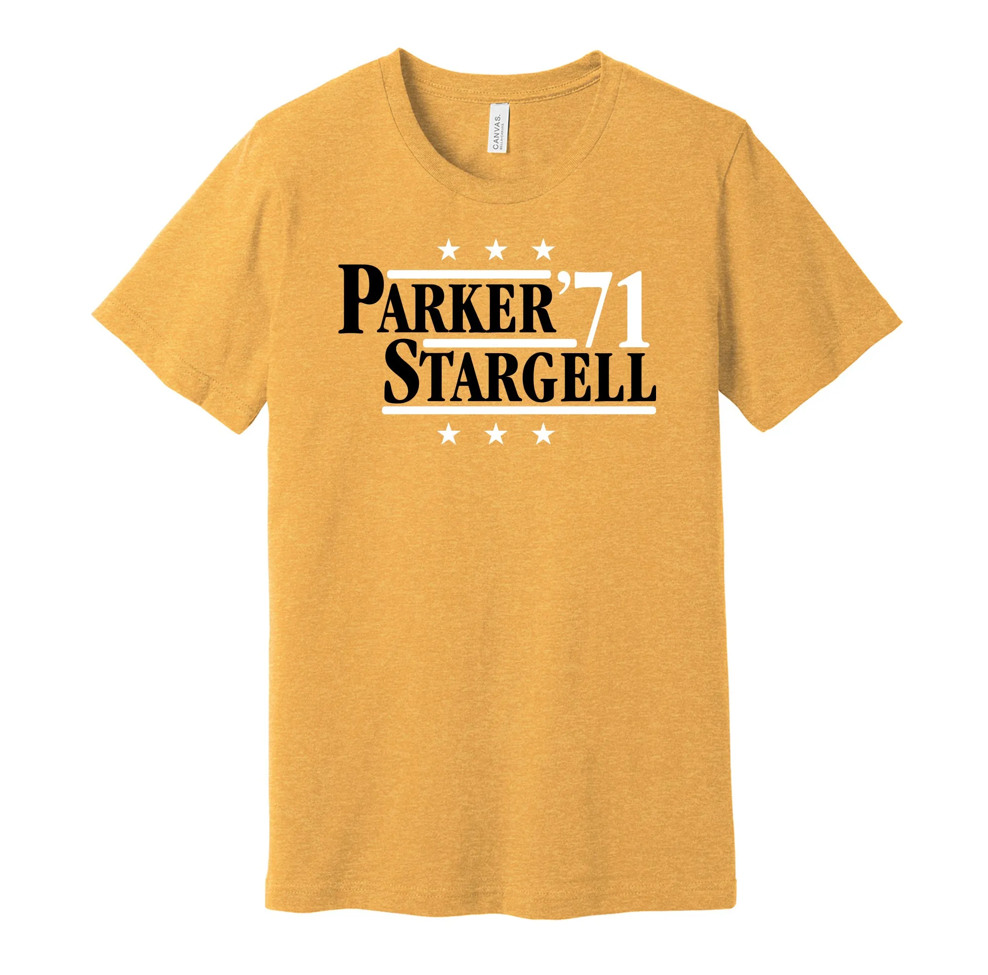 Parker & Stargell '71 - Pittsburgh Baseball Legends Political Campaign Parody T-Shirt - Hyper Than Hype Shirts