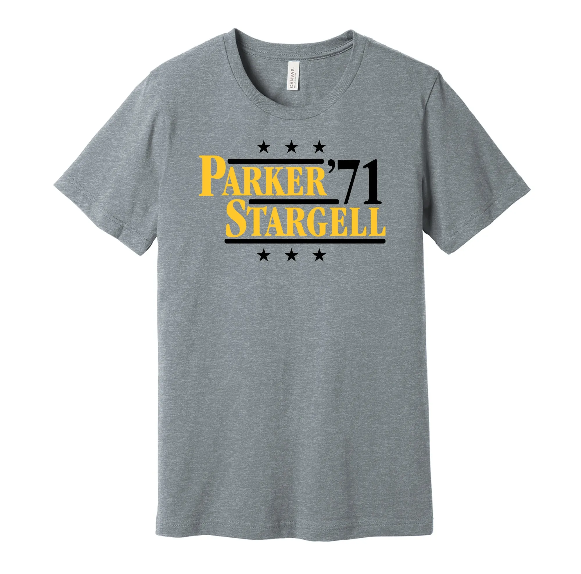 Parker & Stargell '71 - Pittsburgh Baseball Legends Political Campaign Parody T-Shirt - Hyper Than Hype Shirts