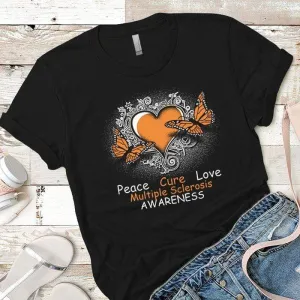 Peace Cure Love MS Premium Tees